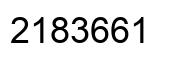 Number 2183661 black image