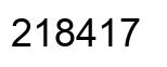 Número 218417 imagen negro
