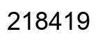 Número 218419 imagen negro