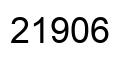Number 21906 black image