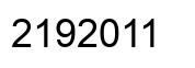 Number 2192011 black image