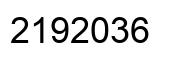 Number 2192036 black image