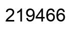 Number 219466 black image