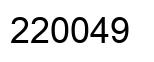 Número 220049 imagen negro