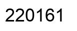 Number 220161 black image