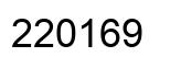 Number 220169 black image