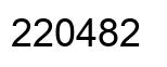Número 220482 imagen negro