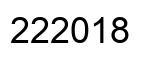 Número 222018 imagen negro
