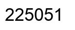 Number 225051 black image