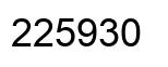 Número 225930 imagen negro