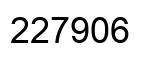 Number 227906 black image