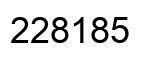 Number 228185 black image