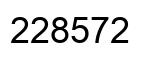 Number 228572 black image