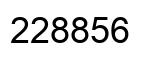 Number 228856 black image