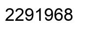 Number 2291968 black image