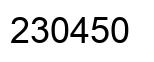 Número 230450 imagen negro