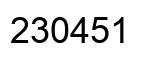 Número 230451 imagen negro