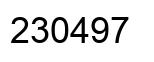 Número 230497 imagen negro