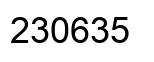 Number 230635 black image