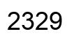 Number 2329 black image