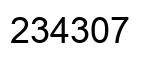Número 234307 imagen negro