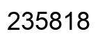 Número 235818 imagen negro