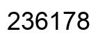 Number 236178 black image