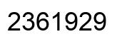 Number 2361929 black image
