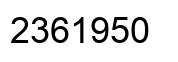 Number 2361950 black image