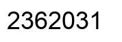 Número 2362031 imagen negro