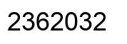 Número 2362032 imagen negro