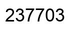 Number 237703 black image