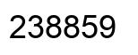 Number 238859 black image