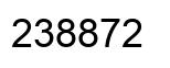 Number 238872 black image