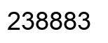 Number 238883 black image