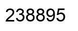 Number 238895 black image
