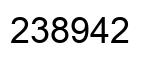 Number 238942 black image
