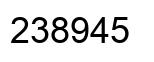 Número 238945 imagen negro