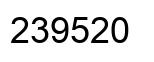 Number 239520 black image
