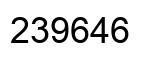 Número 239646 imagen negro