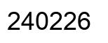 Número 240226 imagen negro