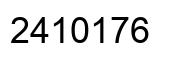 Number 2410176 black image