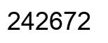 Number 242672 black image