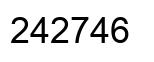 Número 242746 imagen negro