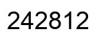Número 242812 imagen negro
