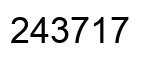 Number 243717 black image