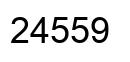 Number 24559 black image