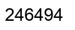 Número 246494 imagen negro