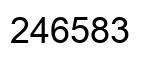 Número 246583 imagen negro
