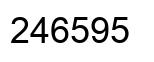 Number 246595 black image